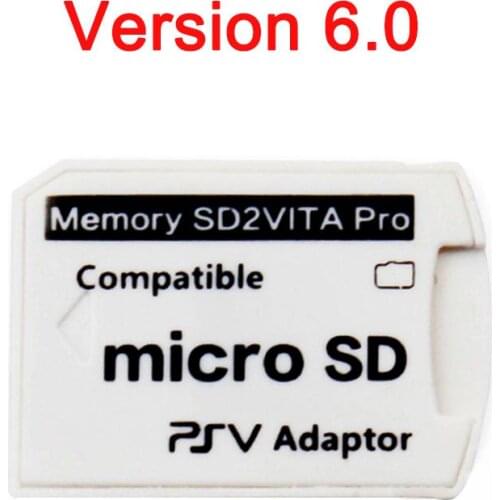 V6.0 SD2VITA PSVSD Memory Card Adapter For PSVita Henkaku 3.65 System 1000 2000 TF Card Converter Memory Card is not included