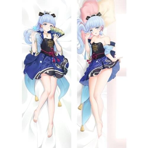 Anime Game Genshin Impact Kamisato Ayaka Cosplay Dakimakura Otaku Bedding Throw Cushion Pillow Cover Female Body Hug Pillowcase