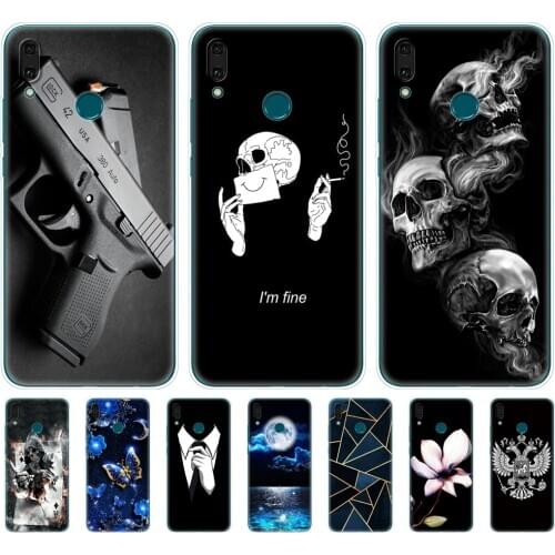 Huawei Y9 2019 Case Silicone TPU Cover Soft Phone Case For Huawei Y9 prime 2019 coque etui bumper 360 protective