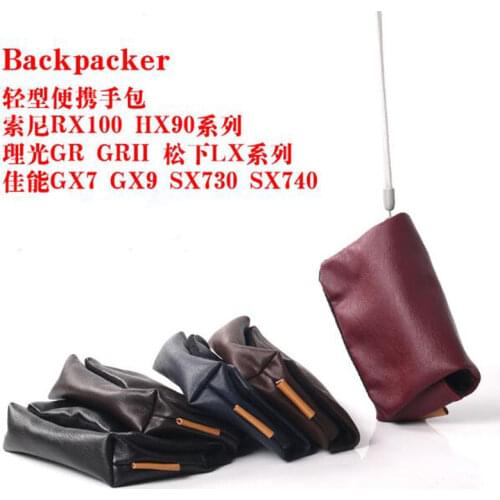 PU Leather Camera Soft Case Cover for Canon G7X II G9X II SX740 SX730 SX720 SX710 SX700 HS SX620 SX610 SX600 IS Ricoh GR II GRII