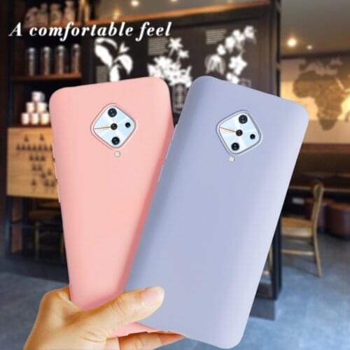 For Vivo V17 Russia Candy Silicone Colored Phone Case For Vivo V17 V 17 V1945A V1945T Back Cover Soft Funda Vivo V17 Global