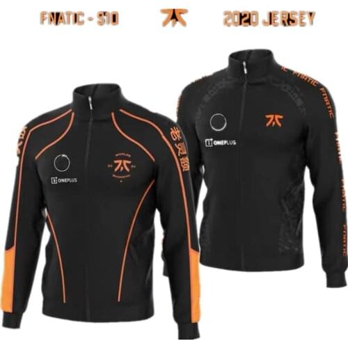 FNC Team Jersey Outing Jacket LOL League Game Gaming Service 2020 Fnatic World Championship Jacket Jersey Team Uniform