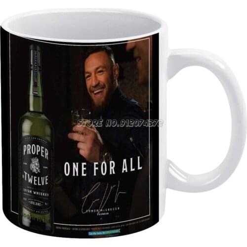 Conor Mcgregor Proper 12 Signature Coffee Mugs Friends Mugs Travel Beer Porcelain Tea Kitchen Cup Friends Gift Khabib Nurmagomed