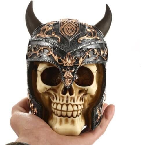 Helmet Skull Piggy Bank Resin Crafts Ornaments Saving Box For Coin Home Study Decoration Safe Deposit Cafe Shop Decor Money Box