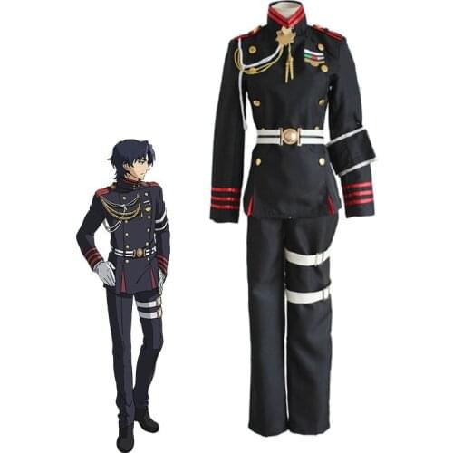 Anime Seraph of the end Cosplay Guren Ichinose Cosplay Costume Owari no Seraph Military Uniforms Outfits Halloween Costumes