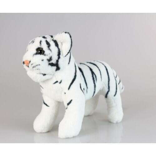 Small cute simulation plush tiger toy high quality standing white tiger doll gift about 20cm 2813