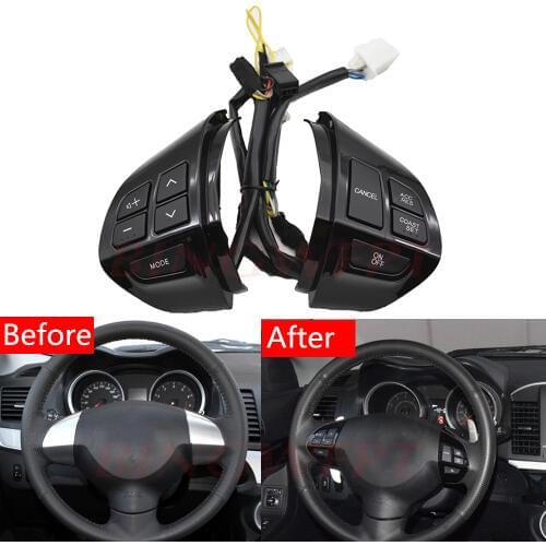 Good quality Cruise Control Switch Button Multifunction Steering Wheel Button Switch For Mitsubishi Outlander ASX 2007-2012