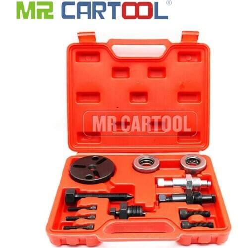 MR CARTOOL Compressor Clutch Puller Car AC Air Conditioning Refrigerant Bearing Disassembly Tool Auto Repair Tool Set