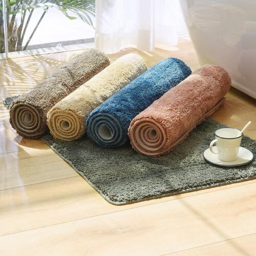 Soft Bathroom Mat Rug Non-slip Bath Mats Bathroom Rugs and Mat Washable Rectangle Bathmat Floor Mats Soft Microfiber Home Carpet