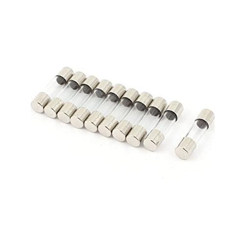 New 10Pcs Fast-Blow Glass Fuses Assorted Kit 5*20Mm 250V 0.1A 0.2A 0.5A 1A 2A 3A 4A 5A 6A 8A 10A 15A 20A 25A 30A Amp Tube Fuses