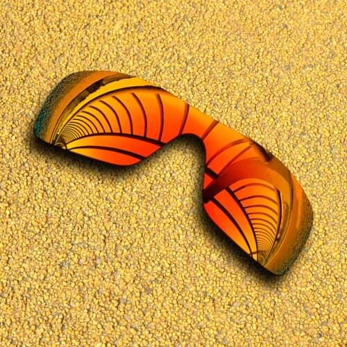 Orange Red Mirrored Polarized Replacement Lenses for Batwolf Sunglasses Frame 100% UVA & UVB