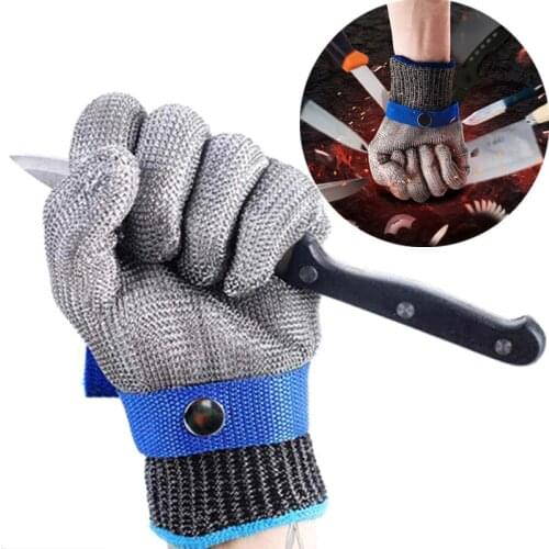 Outdoor Anti-cut Fishing Hunting Gloves Cut Resistant Protective Knife Anti-cutting Protection Steel Wire Mesh Gloves