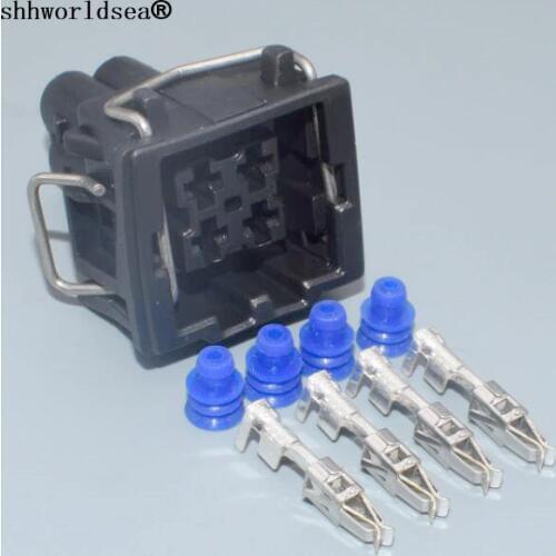 Shhworldsea 4 pin 3.5mm Air conditioner pressure switch plug For Passat B5 A4 A6 S4 S8 8D0 959 482 B 357 919 754 357919754