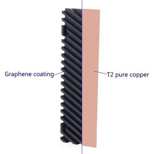 Pure Copper Graphene Heatsink M.2 NGFF 2280 PCI-E NVME SSD Thermal Pad Cooler Radiator 20x70x1.5/2.0/3.0/4.0mm
