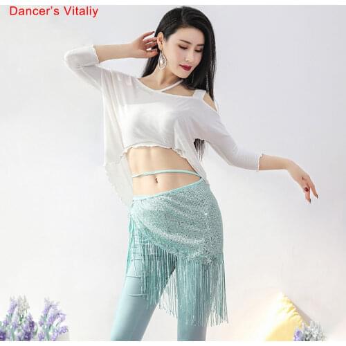 Belly Dance Top Or Pants Modal Half Sleeve Shirt Trousers Practice Clothes Woman Elegant Professional Performance Clothing