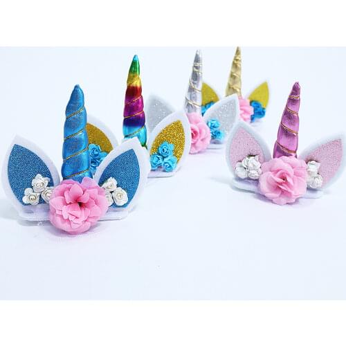 Unicorn Birthday Cake Decoration Children Birthday Party Decoration Cake Banner Baby Shower Wedding Cupcake Accessory Decoration
