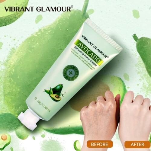 VIBRANT GLAMOUR avocado Moisturizing Hand Cream 100% Plants Essence Hand Nourishing Anti Chapping Oil Control Winter Hand Care