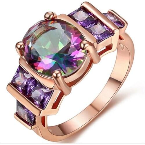 Jewelry Zircon rings womens wholesale wedding crystal ruby sapphire silver ring