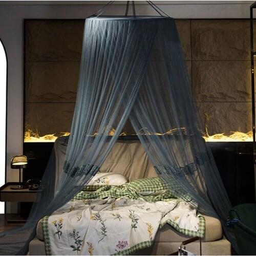 1.2/1.5/1.8m Universal Mosquito Net For Double Bed Single-door Dome Hanging Bed Curtain Netting Indoor decorations