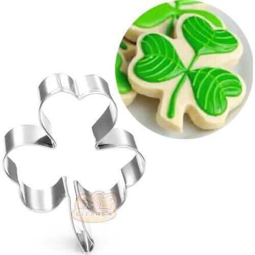 1pcs Green Leaves Moldes Metal Stainless Steel Cookie Cutters reposteria patisserie Biscuit Pastry Shop Fondant Cake Decor Tools