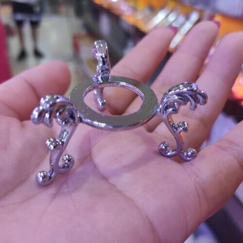 1pcs Crystal ball base metal bracket gold plated metal ball base random color