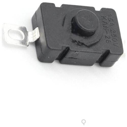 10PCS/LOT 18*12MM KAN Flashlight Switch 1.5A 250VAC Self Locking Patch Type Push Button Switch 2P-ON-OFF Small Switches KAN-28
