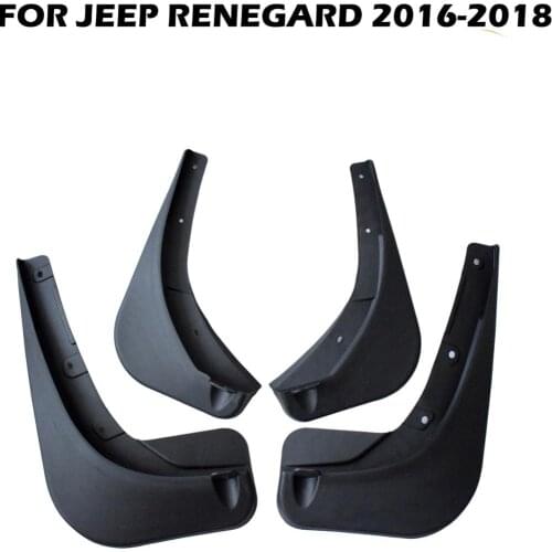 4pcs/set car Front & Rear Mudguards for Jeep Renegard 2016 2017 2018 Mudflaps Mud Flap Splash Guard Fender Accessories YC101051
