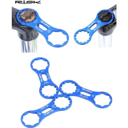 RISK Aluminum Bicycle Front Fork Repair Tool For SR Suntour XCR/XCT/XCM/RST MTB Bike Front Fork Cap Wrench Disassembly Tools
