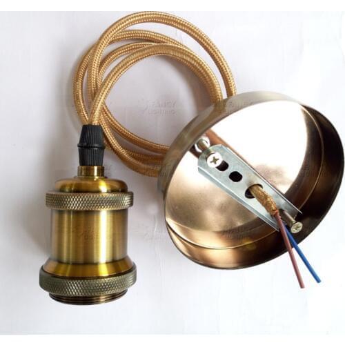 Aluminum Pendant Light E27 Lamp holder for 110V 220V led/ Edison bulb Vintage Retro decor hanging Lamp for Restaurant/bar