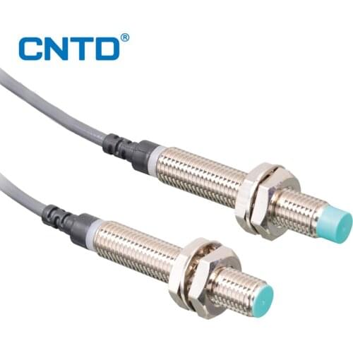 CNTD M8 Proximity Switch Metal Inductive Approach Sensor Detect Distance 1mm 2mm NPN PNP DC10-30V 3-Wires NO NC High Quality