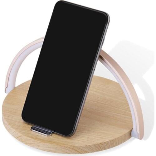 Wireless Charger, 10W Fast Wireless Charging Pad Night Light, Rechargeable Touch-Sensitive Bedside Lamp Dimmable Night Light