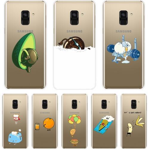 Phone Case For Samsung Galaxy A3 A5 2016 2017 A6 A7 A8 2018 Case Silicone Avocado Soft Back Cover For Samsung A6 A8 Plus 2018