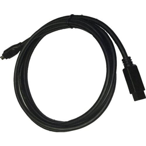 Black IEEE 1394 Firewire 800 to Firewire 400 Cable, 9 Pin/4Pin Male / Male 1.5m