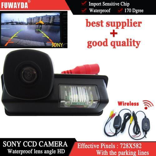 FUWAYDA Wireless FOR SONY Car Rear View Mirror Image +Guide Line CAMERA for NissanMaxima Cefiro Teana Paladin Tiida Sylphy
