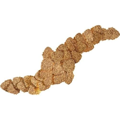 Interior house lighting wall decor leaf shaped copper wall light