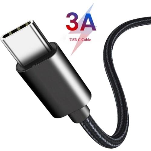 USB Type C Cable for Samsung S9 S8 3A Fast Charge Type-C Mobile Phone Charging Wire USB C Cable for Xiaomi mi9 Redmi note 7 Cord