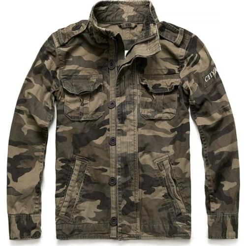 Harajuku Streetwear Military Camouflage Denim Jacket Coat for Men Urban Mens Cotton Tactical Camo Windbreaker Zipper Jean Jacket