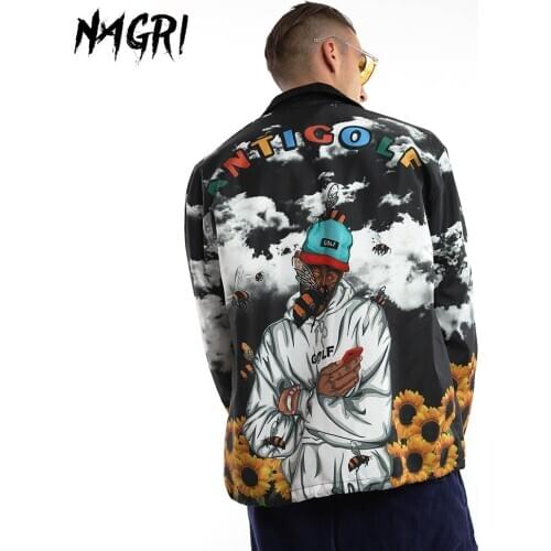 Golf Wong Men Bomber Jacket Spring Autumn Hip Hop Windbreaker Pilot Coat Rap Star Cargo Streetwear Jacket Casual Tracksuit