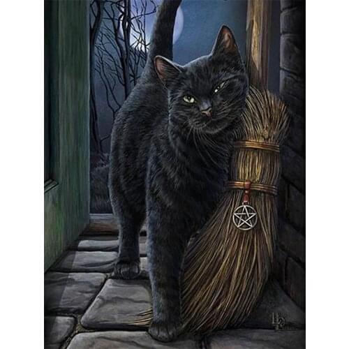 Animal Cat DIY Embroidery 11CT Cross Stitch Kits Needlework Craft Set Printed Canvas Cotton Thread Home Decoration Hot Design