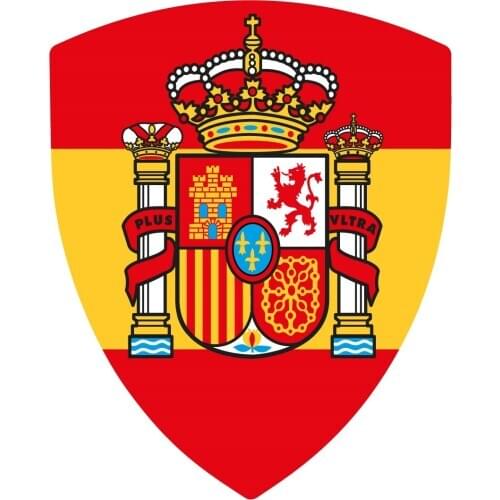 Sticker Shield horizontal Spain peak 40x60mm