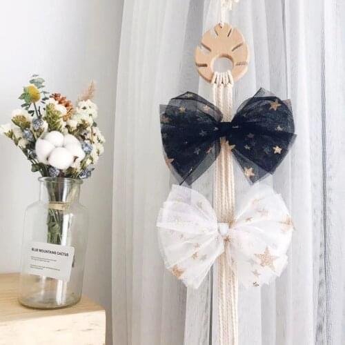 Nordic Style Wooden Hanging Ornaments Photo Storage Pendant Wall Decor Girls Room Decoration Hairpin Buckle Collect Accessories