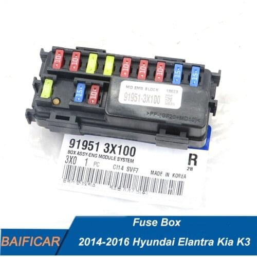 Baificar Brand New Fuse Box 91951-3X100 For 2014-16 Hyundai Elantra Kia K3