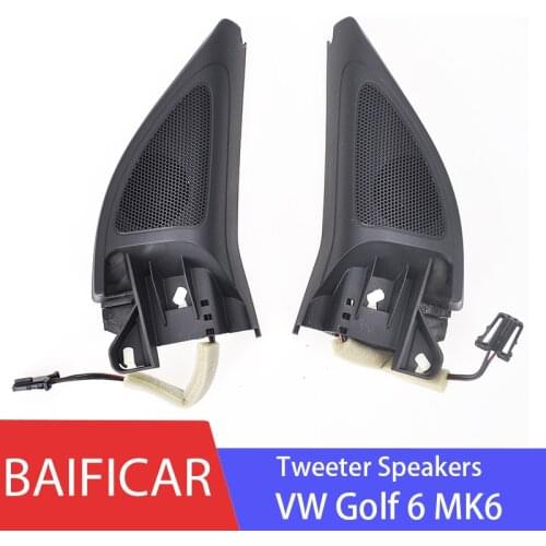 Baificar Brand New Genuine Triangle Head Tweeter Speakers Car Audio Trumpet Mirror Door Trim Tweeter Speaker For V.W Golf 6 MK6