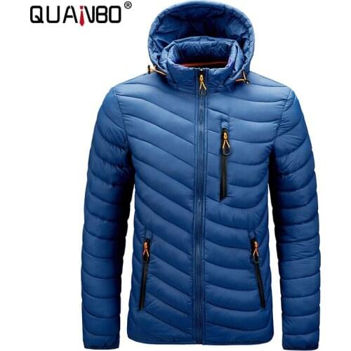 Мужские зимние парки QUANBO China At AliExpress