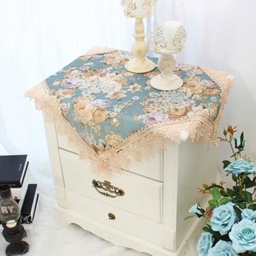 Tablecloth Refrigerator Air Conditioner TV Cloth Tafelkleed Bedside Table Cover Nordic Pastoral Fabric Small скатерть на стол