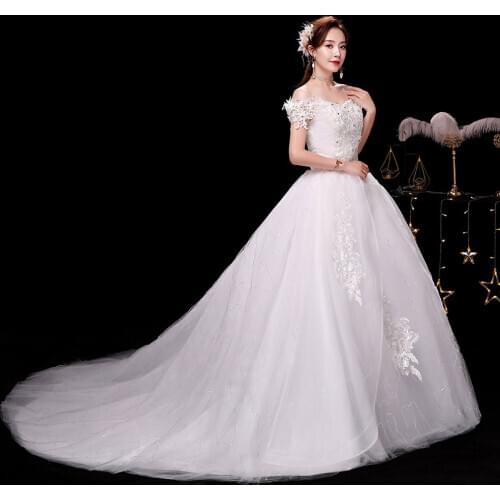 AIJINGYU Bridal Gowns Online Shopping Victorian Tulle Top Angel Luxury Gown Womens Wedding Dresses