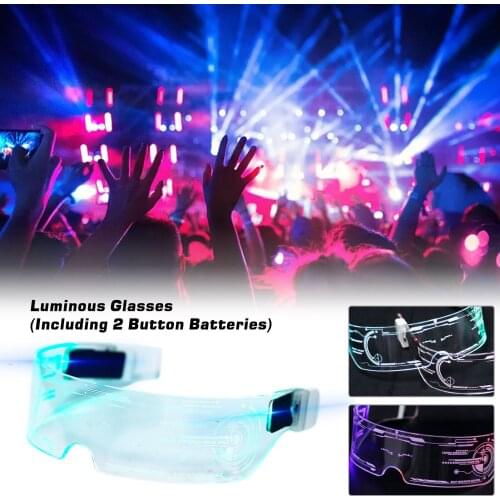 Led Glasses Neon Party Gifts Colorful Glowing Glasses With Leds Glow in Dark Holiday DecorationsEvent Festive Supplies