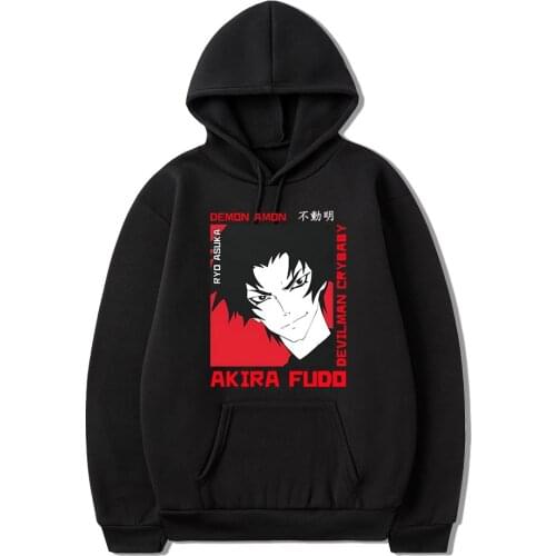 Devilman Crybaby Japan Anime Men Hoodie Summer Graphic Print Man Sweatshirts Streetwear Harajuku Hip-Hop Female Coat Jacket