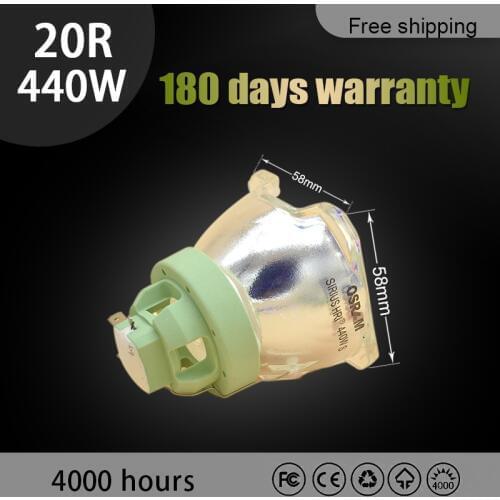 Replacement Bare Bulb 440W 20R For OSRAM P-VIP 440/1.3 E21.9 Projector lamp Moving Head MSD Beam platinum 20R lamp