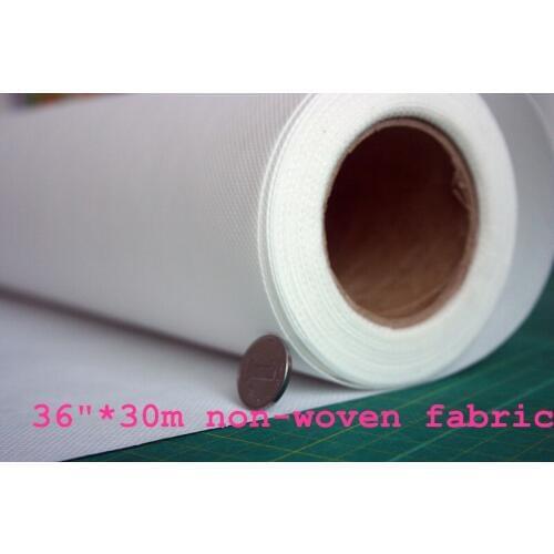 36"*100' roll non-woven blank printing fabric canvas rolls